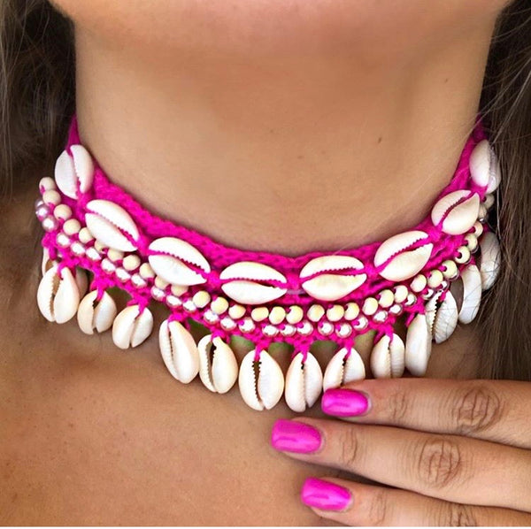 Covelli  necklace - Fuscia Pink